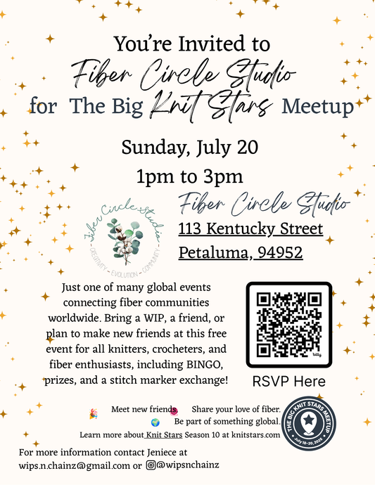 Knit Stars Meet up at Fiber Circle Studio